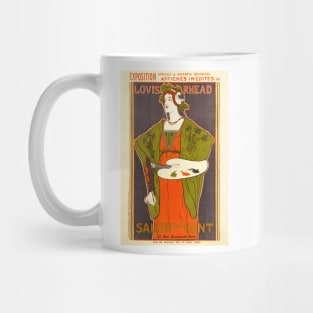 SALON DES CENT Exposition Lithograph Poster 1897 by Artist Louis Rhead Mug